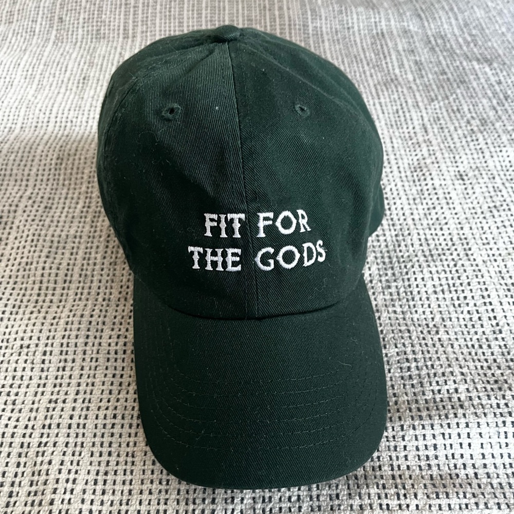 Fit for the Gods Dio green hat nwt